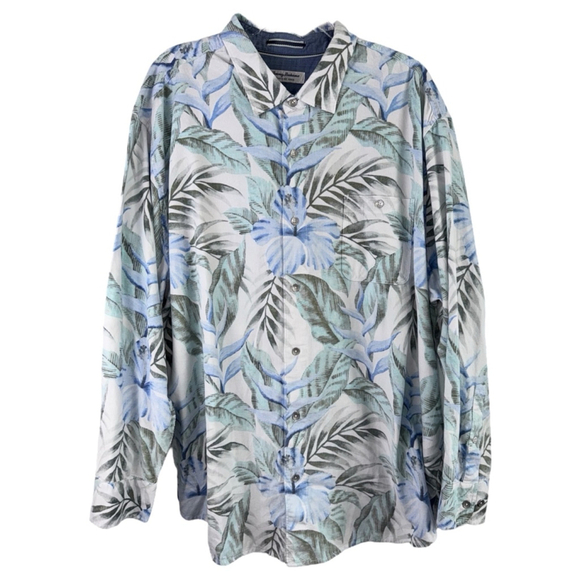 NWT Tommy Bahama Coastline Cord Fine Vines Long Sleeve Corduroy Shirt 2XLB‎ - Picture 1 of 9